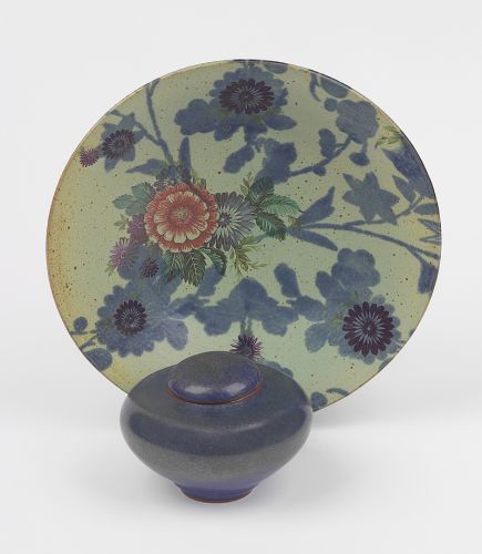 Blue and Green Floral